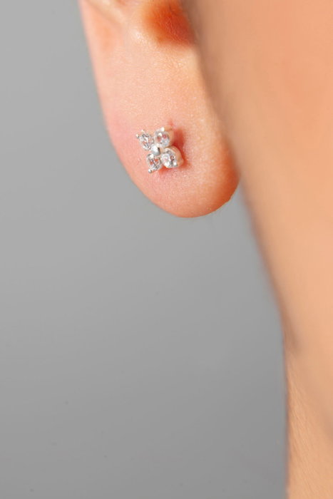 Heliophilia Silver Pendientes de Plata de Ley 925